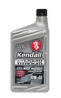 Масло моторное Kendall GT-1 High Mileage Synthetic Blend With Liquid Titanium 10w40 1057236