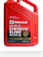 Premium Synthetic Blend Motor Oil Motorcraft 
