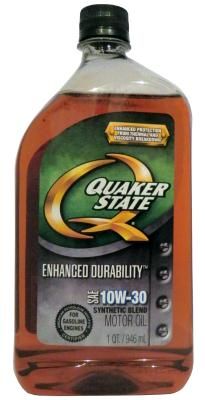 Quaker State Enhanced Durability SAE 10W-30 SyntheticBlend Motor Oil
