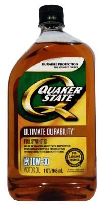 Quaker State Ultimate Durability SAE 10W-30 Full Synthetic Motor Oil