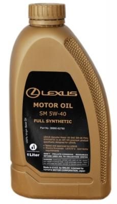 Масло моторное Lexus Motor Oil Full Synthetic SM SAE 5W-40