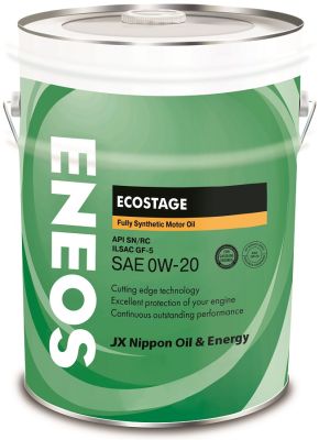 Масло моторное Eneos Ecostage 100% Synt. SN 0W-20