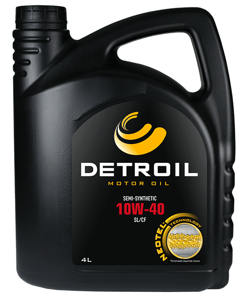 Масло DETROIL 10W-40 Semi-Synthetic (4л)