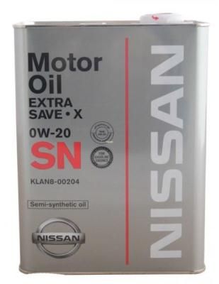 Масло моторное Nissan SN Extra Save X SAE 0W-20
