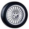 AMG multi-spoke wheel, Style V; single-piece, 9.5J x 18 ET 33, tyre size 285/35