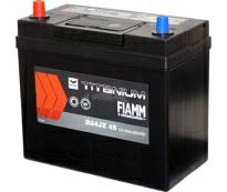 Battery 6CT - 45 (Fiamm) Titanium Black series Asia - thin terminals Rev.pol.