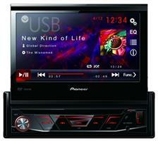 Car stereo dvd+display 7", 1DIN Pioneer AVH-3800DVD