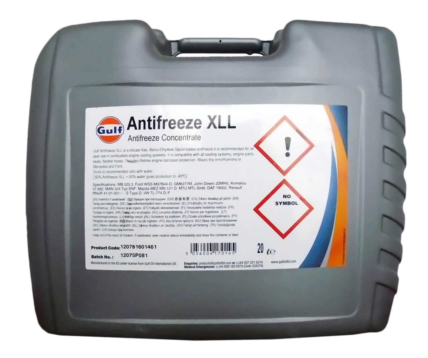 Antifreeze XLL Gulf 5056004170145