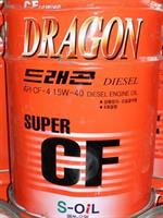 Масло моторное S-Oil Dragon Super Diesel CF 15w40 DCF15W40_20