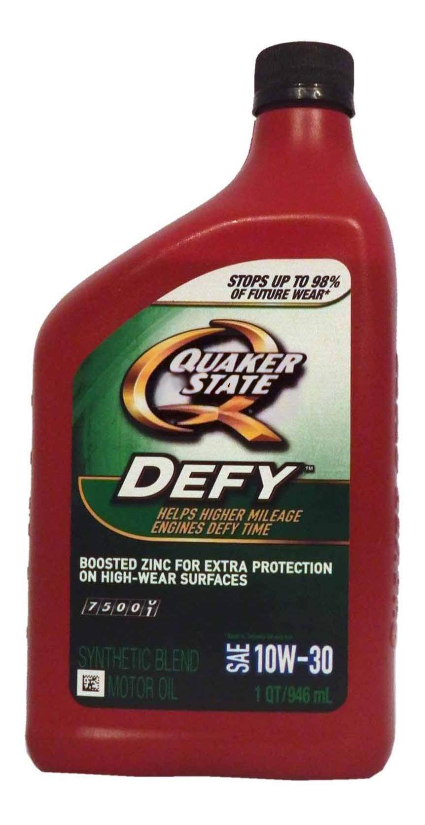 Quaker State Defy Synthetic Blend Motor Oil
