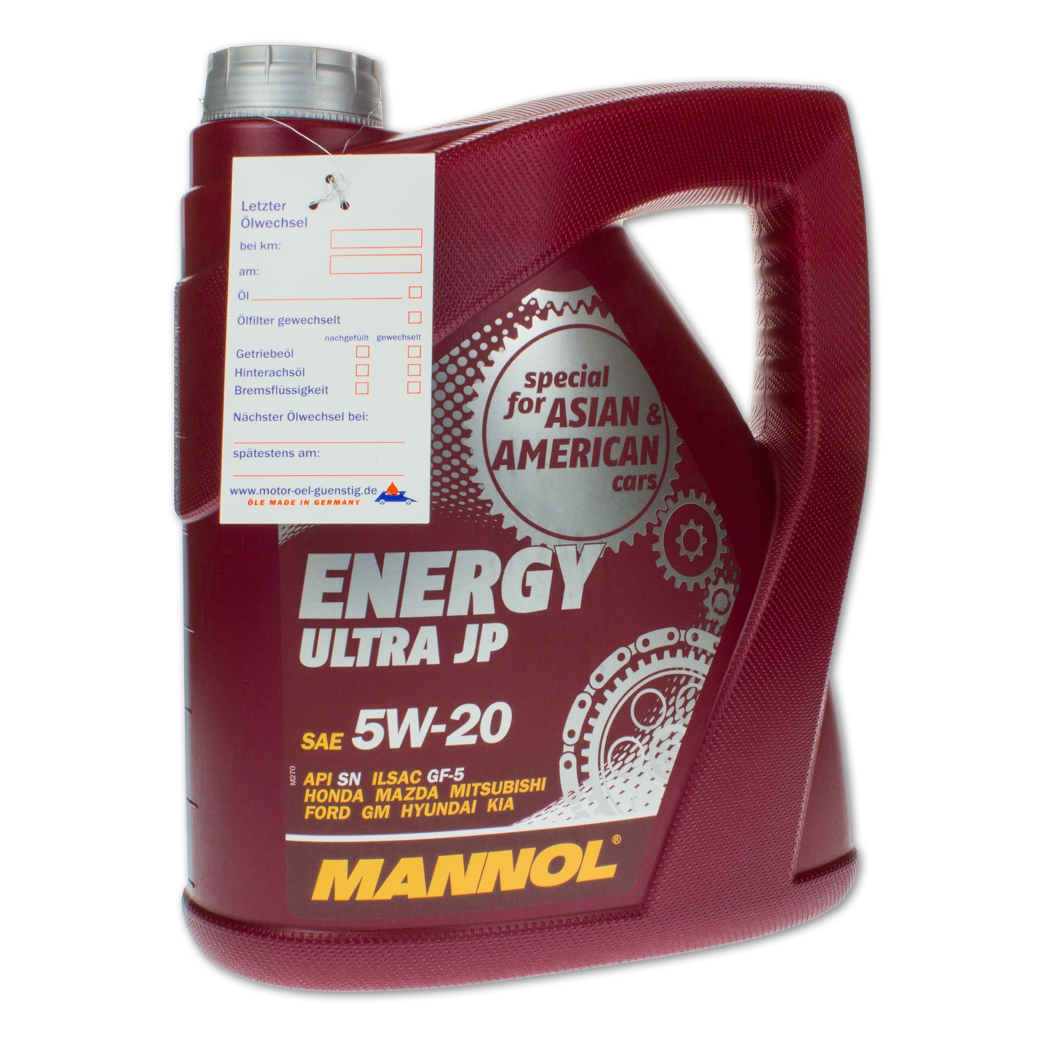 Масло моторное Mannol Energy Ultra JP 5w20 UJ40158