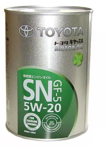 Toyota Motor Oil GF-5 SN SAE 5W-20