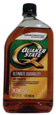 Quaker State Ultimate Durability SAE 5W-50 Full Synthetic Motor Oil