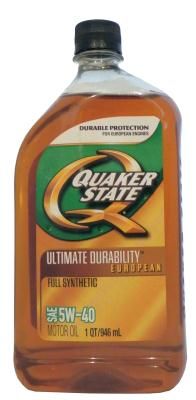Quaker State Ultimate Durability European Full Synthetic Motor Oil