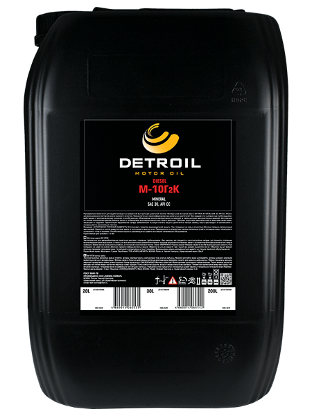 Масло DETROIL Diesel М-10Г2к Mineral (20л)