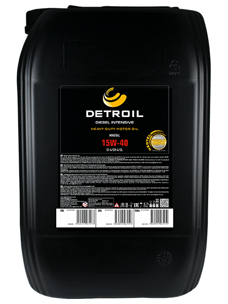 Масло DETROIL Diesel Intensive 15W-40 Heavy Duty (20л)