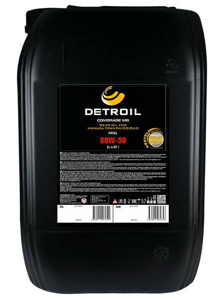 Масло DETROIL Comgrade МG 80W-90 GL-4 Mineral (20л)